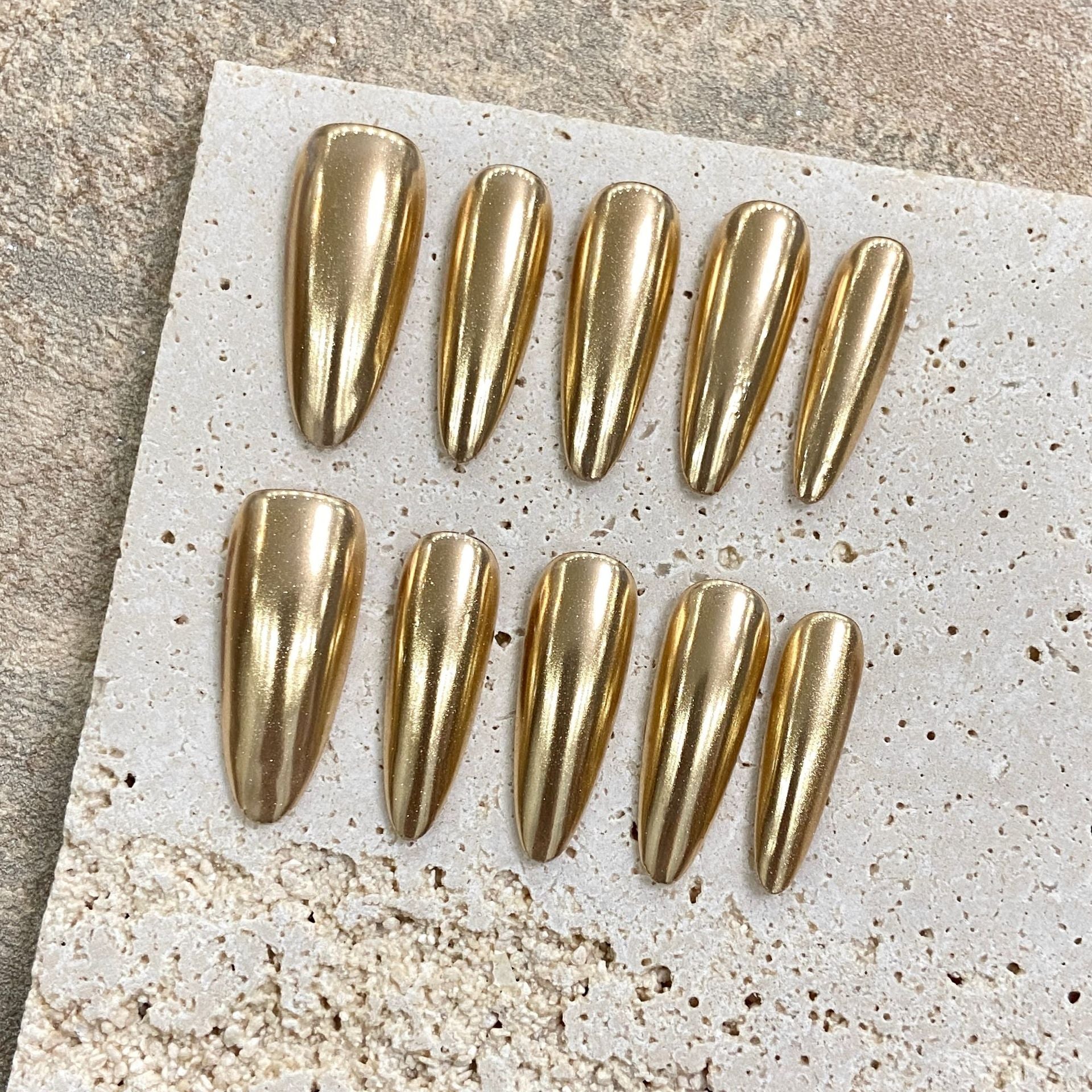 Purely Handmade 10 PCs Nail Set- HM1836