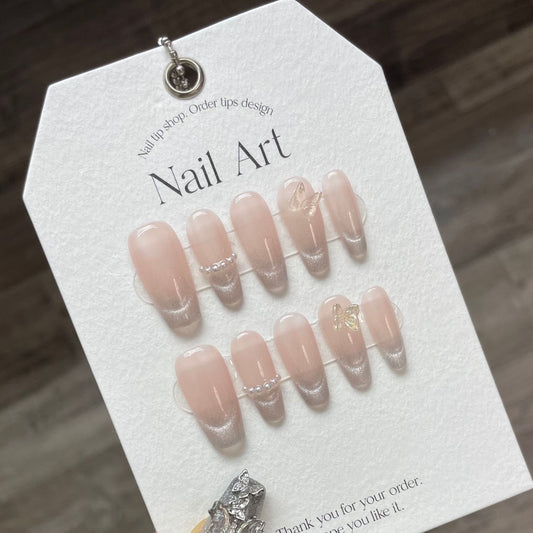 Purely Handmade 10 PCs Nail Set- HM628