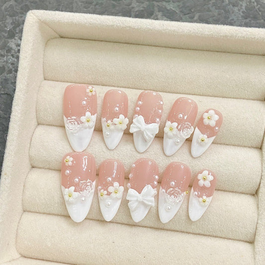 Purely Handmade 10 PCs Nail Set- HM1707
