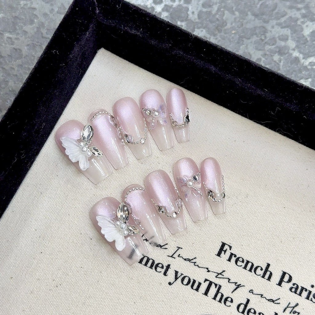 Purely Handmade 10 PCs Nail Set- HM2059