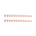 W1531- French Manicure Short Almond Press-On Nails Set