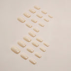 Beige Nude Solid Press-On Nails Set CF020
