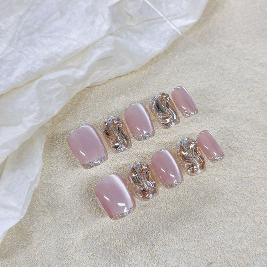 Purely Handmade 10 PCs Nail Set- HM1455