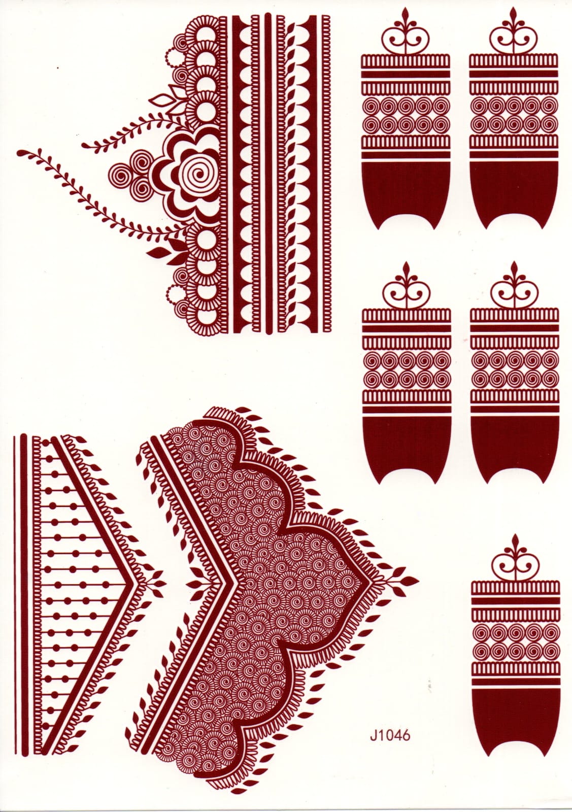 Henna Tattoo- J1046