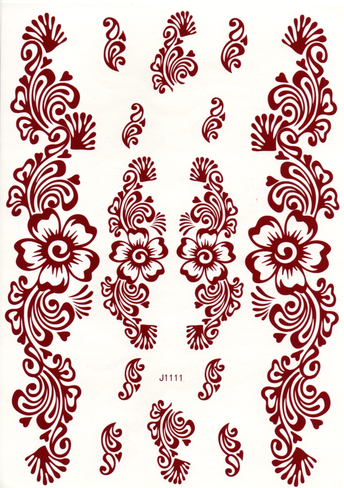 Henna Tattoo For Feet- J1111