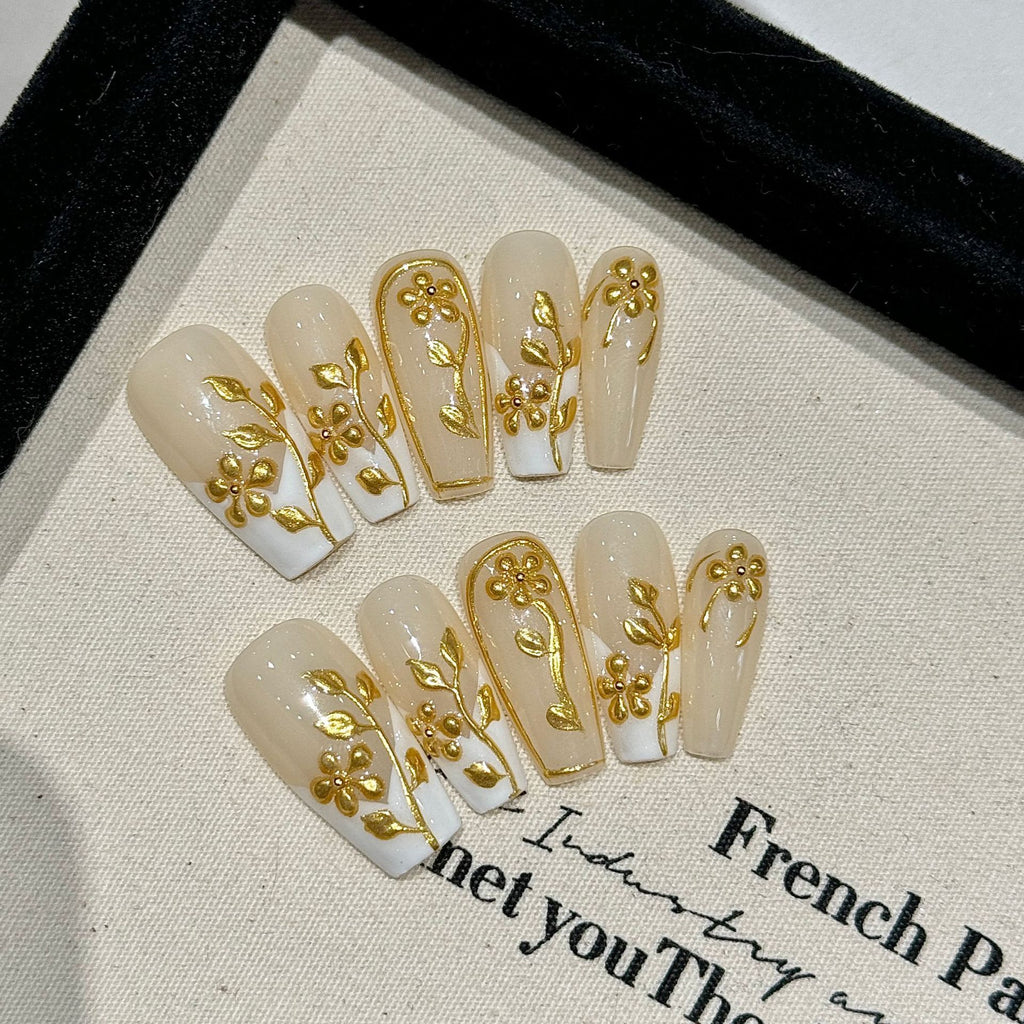 Purely Handmade 10 PCs Nail Set- HM2458