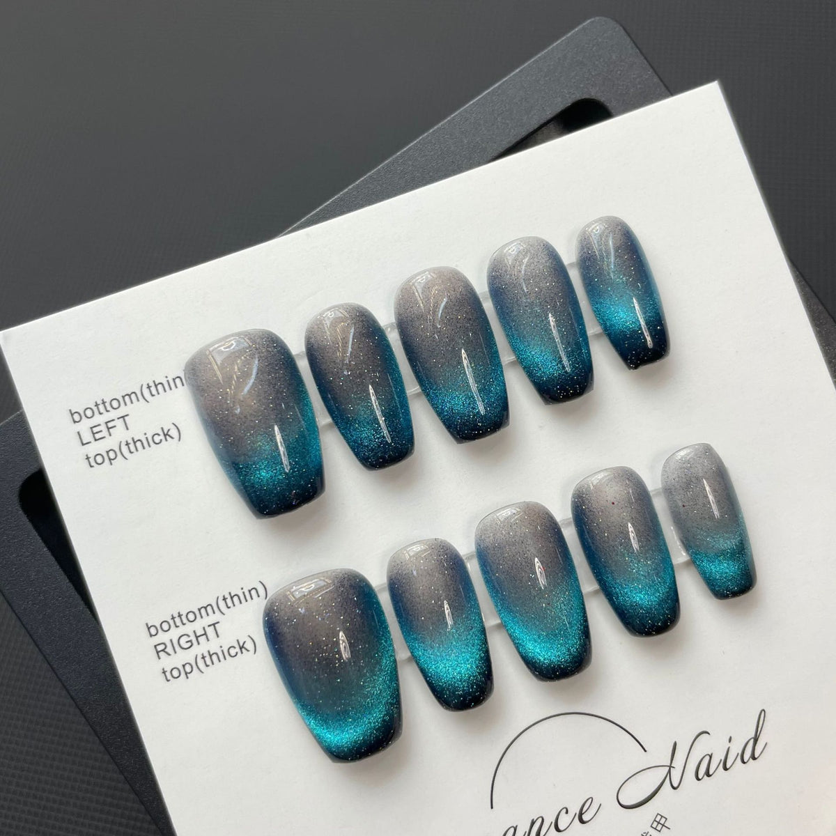 Handmade 10 PCs Nail Set- HM63