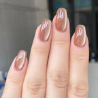 Nude Cat Eye Press-On Nails Set JP3091