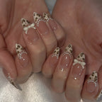 JP4057- French Leopard Print Press on Nails