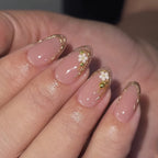 JP4157- 3d art Almond Press on Nails