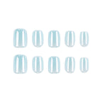 JP4428- Ice Blue Chrome Press on Nails