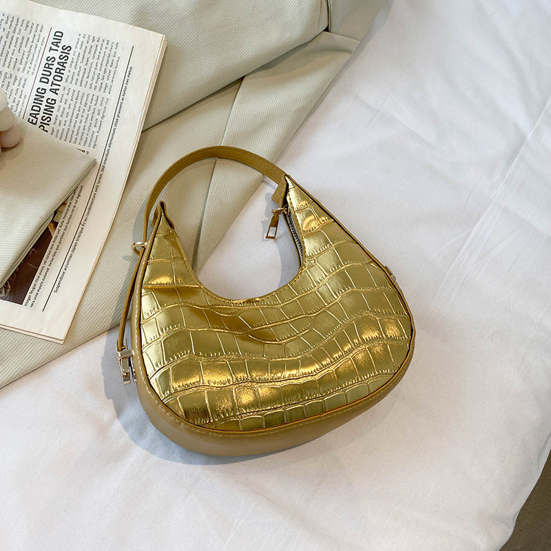 [Clearance] - Korean Style Shoulder Hand Bag- GOLDEN