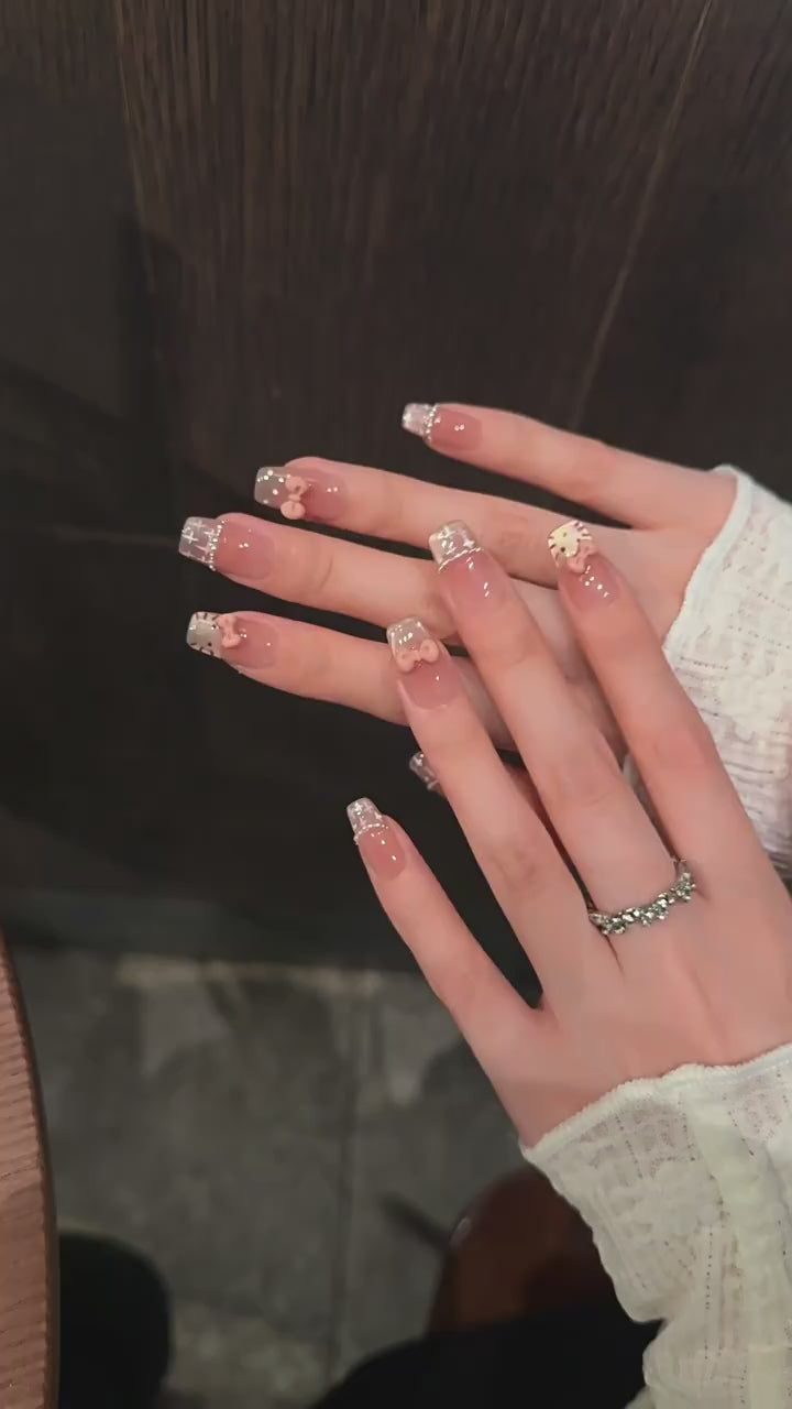 Handmade 10 PCs Nail Set- HM38