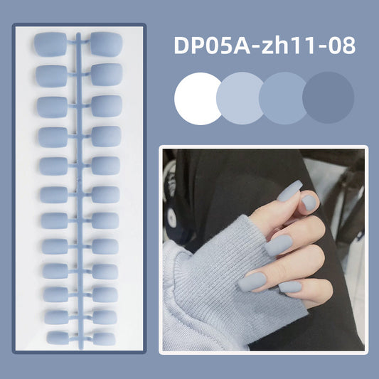 [Clearance]- Matte Short Square- Ice Blue - SS29