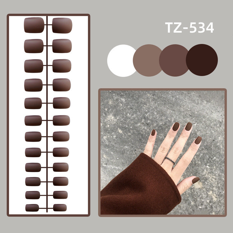 [Clearance]- Matte Short Square- Chocolate - SS28