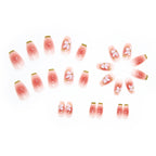 [Clearance] Peach Coffin Press-On Nails Set R557