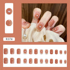 R374- Mocha Luxe Nail Set
