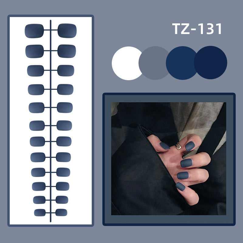 [Clearance]- Matte Short Square - Steel Blue- SS38