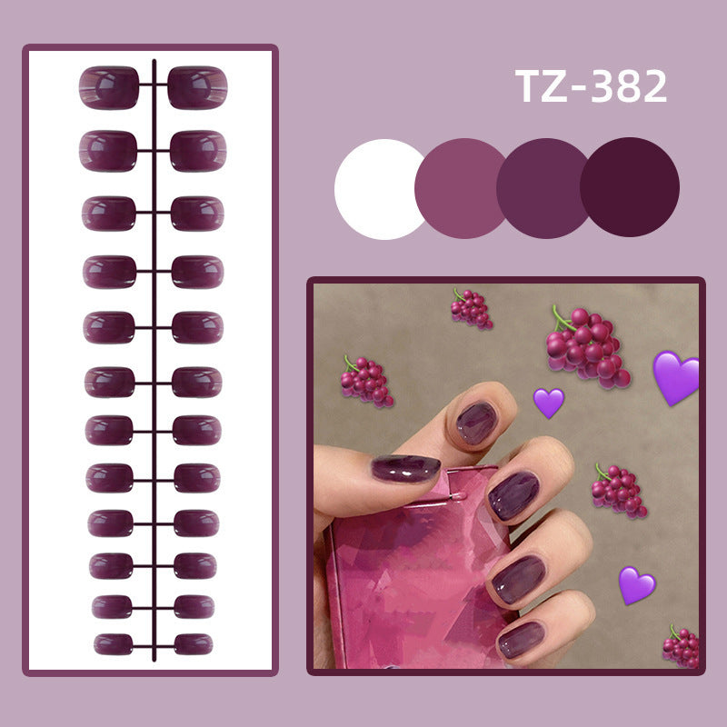 [Clearance]- SS23- Glossy Short Square- Grape