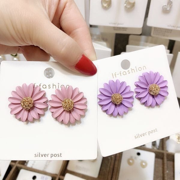 [Clearance] - Cute Flower Stud Earrings- DE03