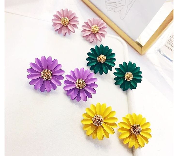 [Clearance] - Cute Flower Stud Earrings- DE03