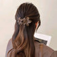 [Clearance] - Frosted double Flower Hair Clip - H1139